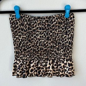 Cheetah Print Tube Top
